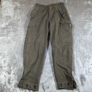 Vintage Swedish Military Wool Field Pants Mens 26x26 C42 Cargo Army M39